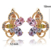 Gold Plated Zircon Hoop Earrings for Women Jewelry XP - Image 21