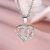 Cute Female A-Z Letter Flower Pendant Necklace Silver Color Wedding Jewelry Gift For Women - Image 25
