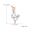 Rinhoo Cute Full Rhinestone Deer Brooches For Women Year Decorative Imitation Pearl Animal Elk Lapel Pins Christmas Jewelry - Image 24