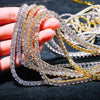 Hip Hop Jewelry Cubic Zirconia Iced Out Tennis Chain Iced Out Gold Plated Bling Necklace For Women - Image 4