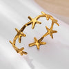 Stainless Steel Shell and Starfish Cuff Bangle in Multiple Styles - Image 5