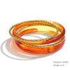 1Set 66mm 3 Round Circle Resin Overlay Minimalist Bracelet Bangle Set Gold Plated Stainless Steel Wrist Jewelry - Image 14