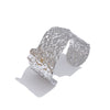 Distinctive Stainless Steel Metal Hammer Wide Open Bracelet Bangle Pvd Plated Women Big Statement Cuff Wrist Jewelry - Image 8