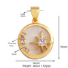 Shining Moon Star Sun Tellurion Celestial Compass Charm Pendant Gold Colour, Jewelry Necklace Bracelet Making Supply - Image 24