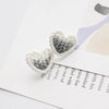 Sweet Knitted Texture Heart Studs 3D Braided Polymer Clay Earrings Cute Romantic Gradient Heart Jewelry Handmade Accessories - Image 5