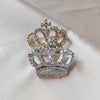 Metal Alloy Zircon Crown Brooch Lapel Suit Shirt Collar Pins Rhinestones Royal Pearl Brooches for Women Accessories Jew - Image 5