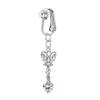 Gold Fake Piercing Belly Ring for Women Girl Fake Bellys Button Piercing Clip on Belly Button Rings Navel Ring Non Piercing - Image 10