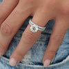 Simple Elegant Round/Square CZ Rings for Women Silver Color Engagement Wedding Party Female Ring Jewelry - Image 15
