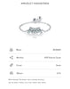 Modian 925 Sterling Silver Simple Hearts Shape Romantic Love Adjustable Chain Finger Rings For Women Wedding Original Jewelry