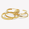 Open Series Hollowed Heart Zircon Hammered Bracelet Satinless Steel Women's Jewelry Gift - Image 4