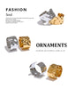 Wide Stainless Steel Cuff Bracelet in Gold-Tone or Silver-Tone - Image 13