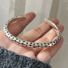 Silver Retro Bracelet for Women Men Vintage Handmade Black Star Bracelet Birthday Gift - Image 3