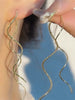 2Pcs Wave Fringe Tassel Earrings Ladies, Elegant Long Style Pin Stud Suitable for Daily Wear - Image 7