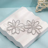 Stainless Steel Earrings with Gold Plated Hollow Flower Design, Delicate Timeless for Daily Jewelry - Image 5