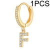 A-Z Letters Initial Pendant Earrings Hoop Earrings Men Golden Color Jewelry Earring Alphabet Name Earrings Women 1pcs - Image 16