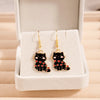 Cute Animal Drop Dangle Earrings For Women Girls Cat Rabbit Koi Dragon Colorful Enamel Golor Color Earrings - Image 12