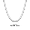 Stainless Steel Plated Gold Cuban Flat Chain Necklace 2/3/4/5mm Blade Necklace Snake Bone Chain Men Women Jewelry Gifts - Image 10