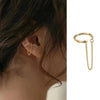 Minimalist Ear Cuff with Chain No Piercing - Image 1