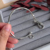 Silver Bracelet Bangle Vintage Open Lock Geometric Punk For Woman Girl Jewelry Gift - Image 2