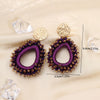Colorful Water Drop Shape Drop Earrings For Women Beads Handmade Threading Crystal Big Long Earrings Jewelry Gift - Image 2