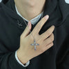 Y2K Heart Cross Pendant Necklace Pink Crystal Egirl Sweet Cool Clavicle Chain Necklaces Aesthetic Party Jewelry Gifts - Image 2
