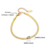 Stainless Steel Heart Bracelet with Stone Accents and 19 cm Length - Image 16