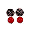 Skeds Korean Style 5 Numbers Pearl Crystal Flower Earrings For Women Camellia Elegant Lady Party Jewelry Ear Rings - Image 16