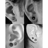 1Pair Titanium Single Flare Ear Tunnel Plugs Flesh Gauge Expander Stretchers with O-Ring Body Piercing Jewlery 1.6mm-25mm - Image 4