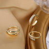 Gold Toe Rings for Women Open Toe Rings Adjustable Hug CZ Toe Ring Summer Beach Foot Jewelry - Image 3