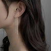 Simple Long Chain Tassel Drop Earrings for Women Dangle Earring Gold Silver Color Piercing Line Ear Gifts - Image 4