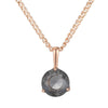Big Grey Stone Pendant And Necklace For Women Rose Gold Color Zircon Jewelry Accessories - Image 5