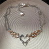 Goth Y2K Angel Wing Feather Star Cross Heart Cat Claw Pendant Bead Chain Choker Necklace For Women Harajuku Jewelry Accessories - Image 12