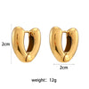 Dream Anti-allergenic Gold Plated Stainless Steel Hoop Earrings For Women Oversize Small Loop Earring - Image 16