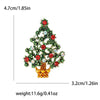 Christmas Rhinestone Christmas Tree Brooches for Women Unisex Enamel Botanical Pin Office Party Friend Gifts Jewelry Accessories - Image 20
