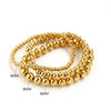 Stainless Steel Gold Plated Elastic Beaded Bracelet Stackable Design Unisex For Daily Commute And Party Wear - Image 4