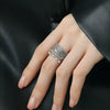 Vintage Thai Silver Round Beads Tassel Adjustable Finger Rings For Women Hiphop Jewelry Gift Party Rock - Image 2