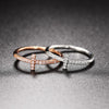 Thin Cross Accent Ring with Cubic Zirconia in Sizes 5 to 10 - Image 4