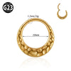 1PC Titanium Meteorite Crater Style Nose Rings Septum Hoop Crescent-Shaped Cartilage Tragus Helix Earring Piercing Body Jewelry - Image 9