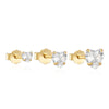 Open Heart Hoop Earrings in Gold Tone or Silver Tone - Image 26