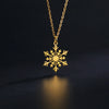 Christmas Snowflake Pendant Necklace for Women Stainless Steel Neck Chain Special Jewelry Gift - Image 4