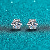 Earrings Silver Round Cut Stud Earrings Piercing Earrings for Men and Women Jewelry - Image 19