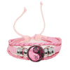 12 Zodiac Signs Yin Yang Bracelets Constellation Glass Cabochon Pink Leather Bangle Women Girls Birthday Gifts - Image 5
