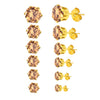 Six-Pair Stainless Steel Stud Earring Set with Cubic Zirconia in Multiple Colors - Image 11