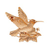 Beautiful Flower And Hummingbird Brooches Pins For Women Unisex 5-color Charming Animal Birds Party Causal Brooch Pin - Image 7
