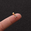 Stainless Steel Mini Stud Earring with Stone Accent for Helix and Cartilage Piercings - Image 15