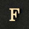 26 English Letter Brooches Gold Color Metal Letter Suit Shirt Collar Lapel Pin Simple Badge Jewelry Clothing Accessories - Image 15