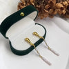 Nature Freshwater Pearl Dangle Earrings for Women Gold Plated Brass Beads Strand Long Tassel Earring - Image 5