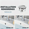 4 Plastic Bathroom and Kitchen Sink Overflow Cover Rings, Replaceable Chrome Hole Round Drain Covers - Image 6