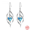 Silver Crystal Long Dangle Earrings For Women Wedding Accessories Party Jewelry Gifts - Image 3