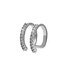 Silver Color Zircon Ear Cuff Ear Clip for Women No Pierced Cross Geometric Earcuff Wrap Rhinestone Earcuff Clips Jewelry - Image 11